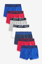Red/Blue/White Trunks 7 Pack (2-16yrs) - Image 1 of 3