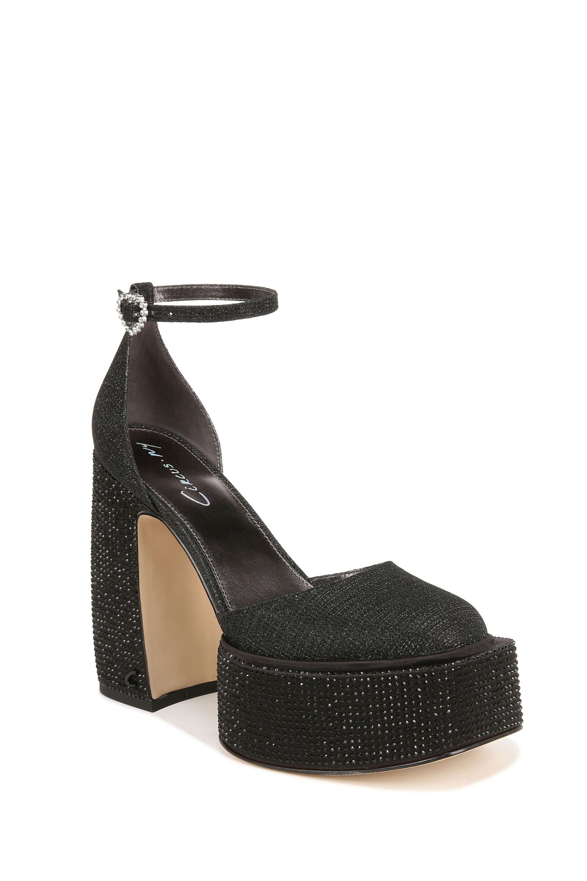 Circus NY Bailey Jewel Heeled Black Shoes - Image 3 of 7