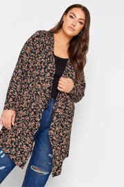 Yours Curve Brown Waterfall Cardigan - Image 1 of 4