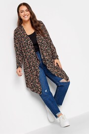 Yours Curve Brown Waterfall Cardigan - Image 3 of 4