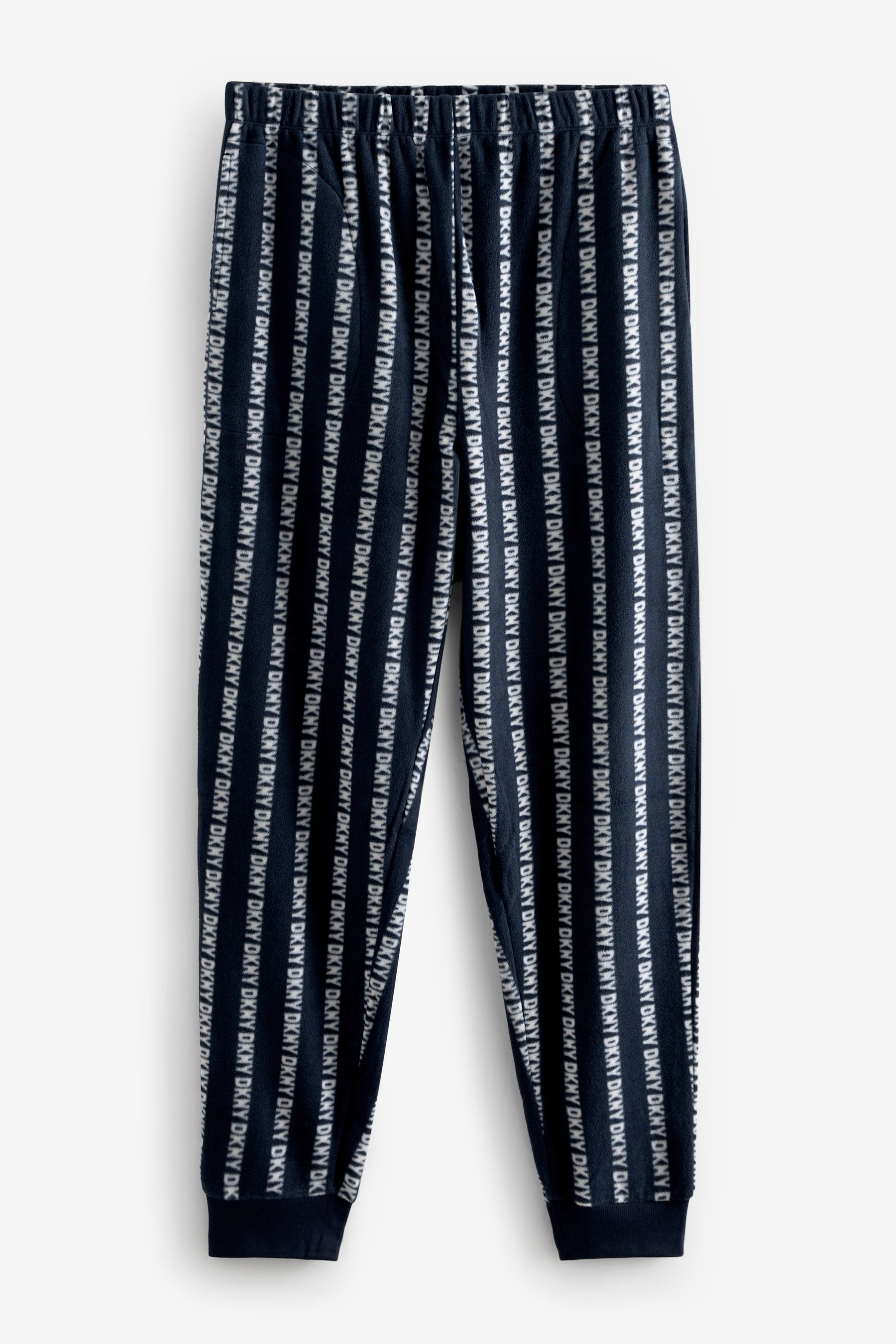 Buy DKNY Blue Gift Better Long Sleeve Top and Joggers Fleece Pyjamas Set from Next Luxembourg