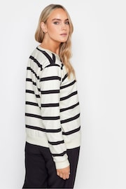 Long Tall Sally Cream Stripe Sweatshirt - Image 3 of 5