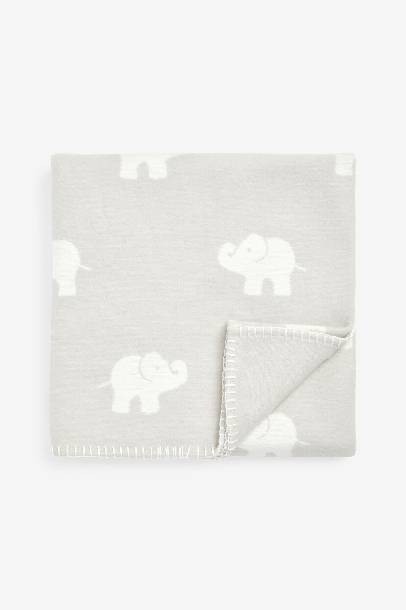 The White Company Elephant White Blanket - Image 1 of 2