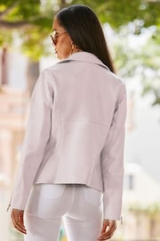 Sosandar Pink Biker Jacket - Image 2 of 5