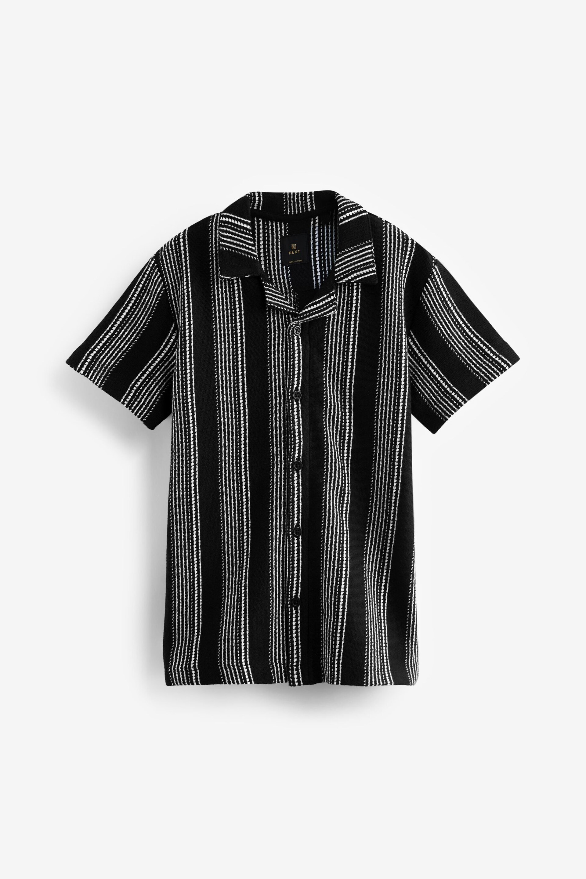 Black Stripe Short Sleeve Shirt (3-16yrs) - Image 1 of 3