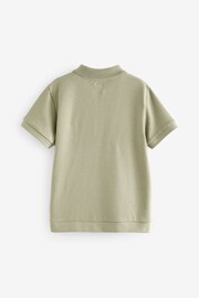 Green Textured Polo Shirt (3-16yrs) - Image 2 of 3