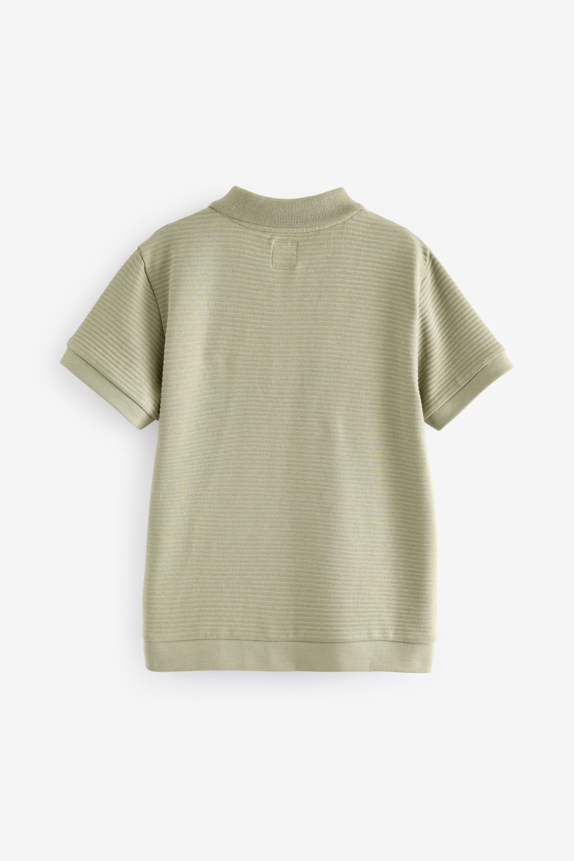 Green Textured Polo Shirt (3-16yrs) - Image 2 of 3