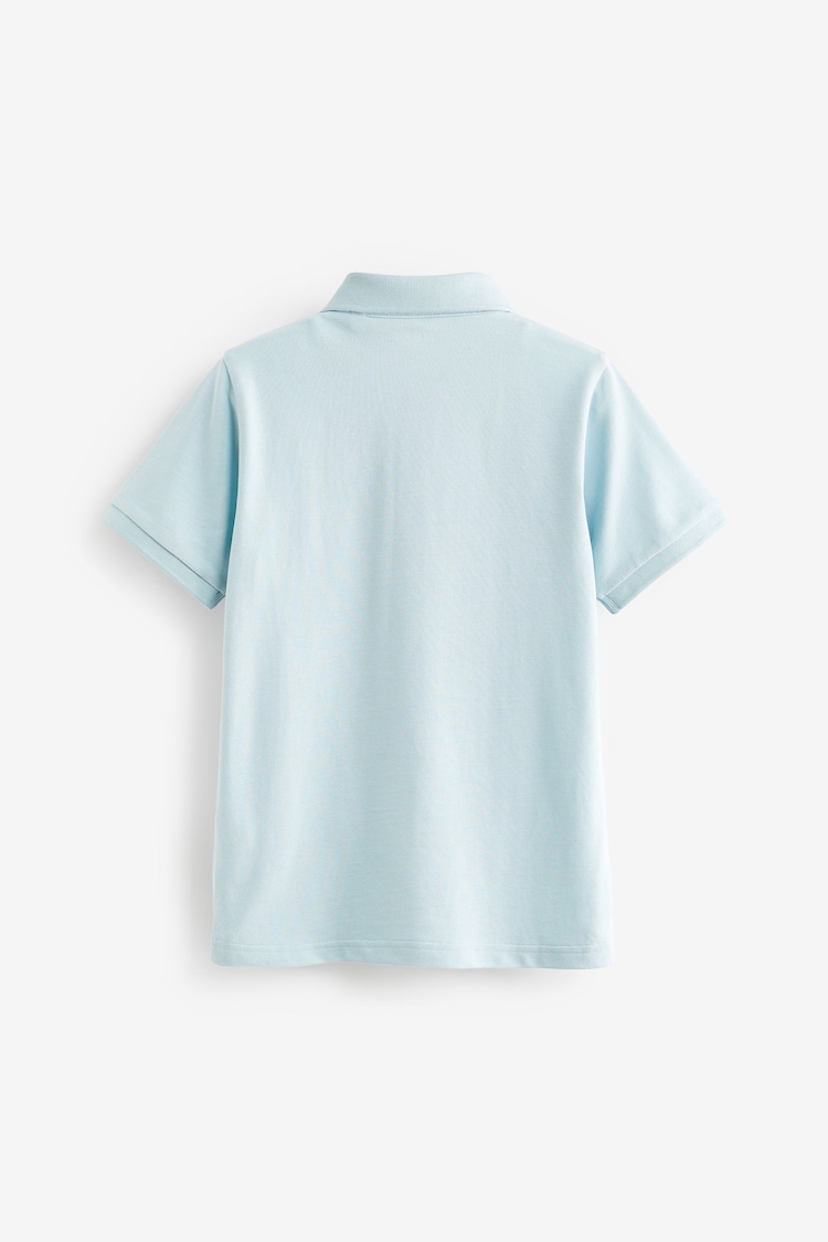 Blue Light Short Sleeve Polo Shirt (3-16yrs) - Image 2 of 3