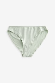 Green/Pink High Leg Cotton Rich Knickers 4 Pack - Image 6 of 8