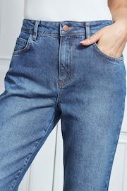 Sosandar Blue Denim Tall Slim Leg Mom Jeans - Image 5 of 5