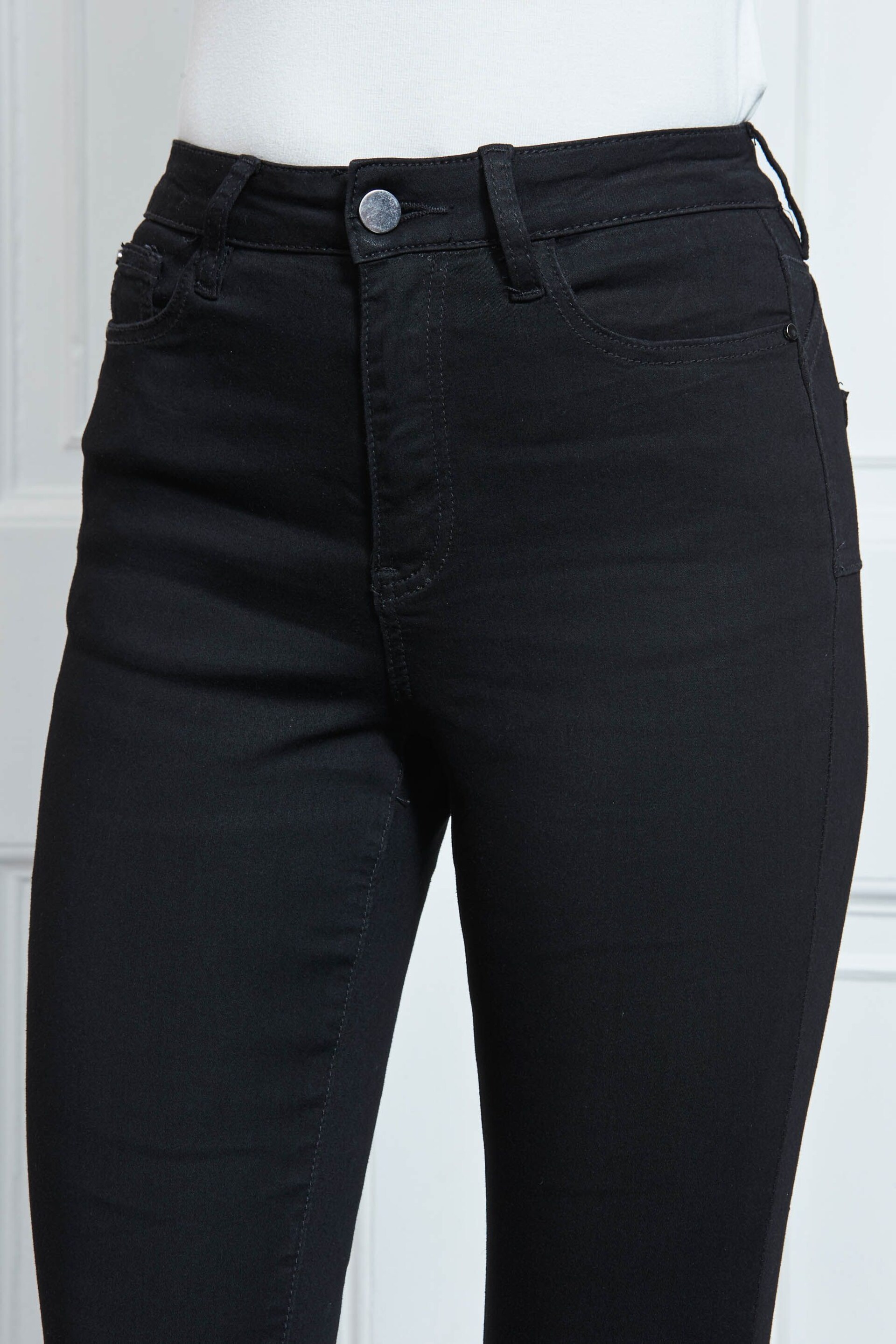 Sosandar Black Chrome Tall Sculpting Skinny Jeans - Image 3 of 4