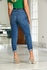 Sosandar Light Blue Slim Leg Mom Jeans - Image 2 of 5
