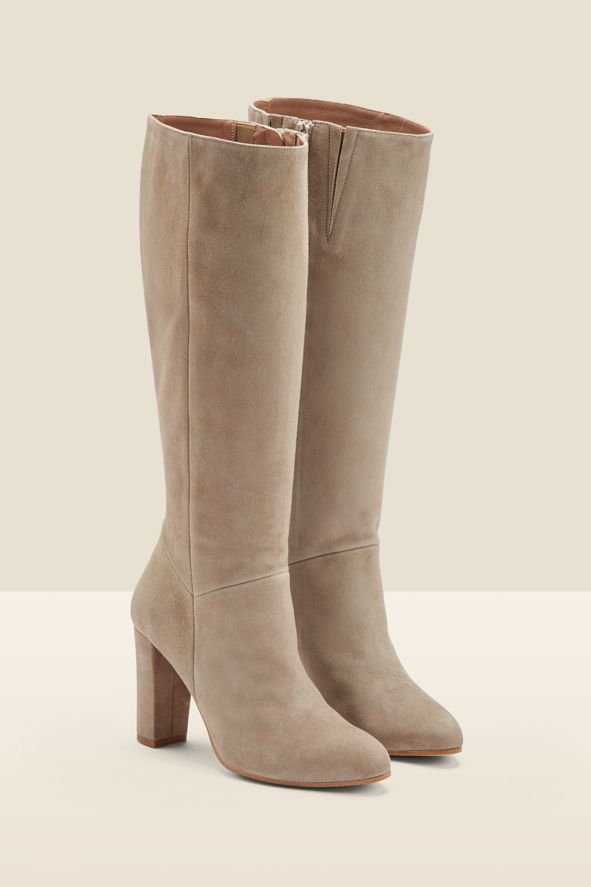 Sosandar Natural Knee High Boots - Image 2 of 3