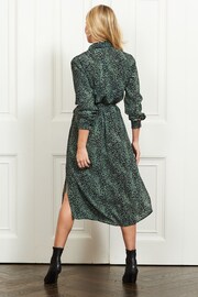 Sosandar Green Black Midi Shirt Dress - Image 2 of 4