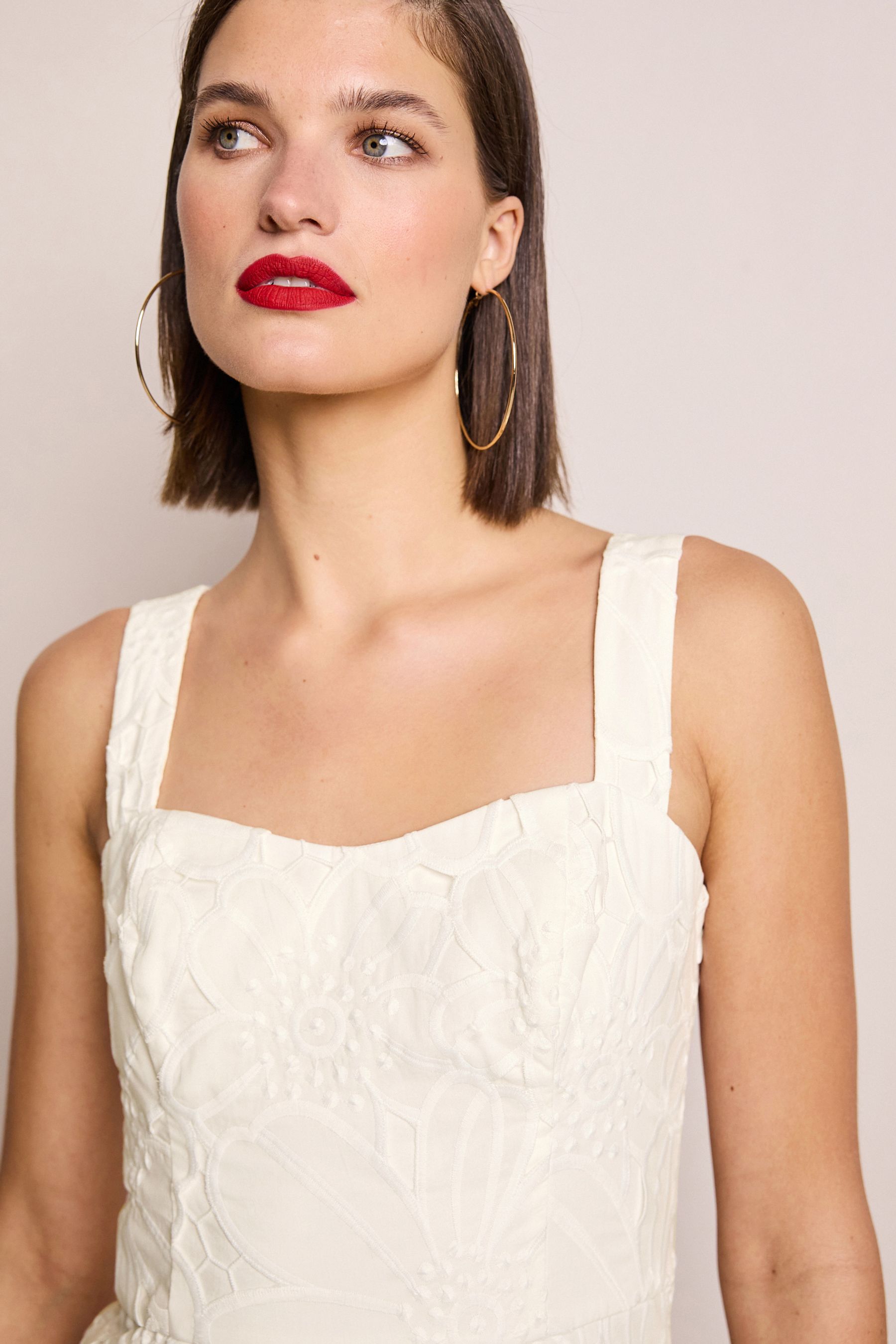 Buy White Floral Lace Dress from the Next UK online shop