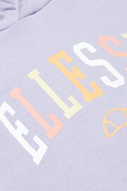 Ellesse Purple Buccio Crop Hoodie - Image 3 of 4