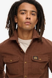 Superdry Brown Trailsman Cord Shirt - Image 3 of 5