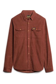 Superdry Brown Trailsman Cord Shirt - Image 4 of 5