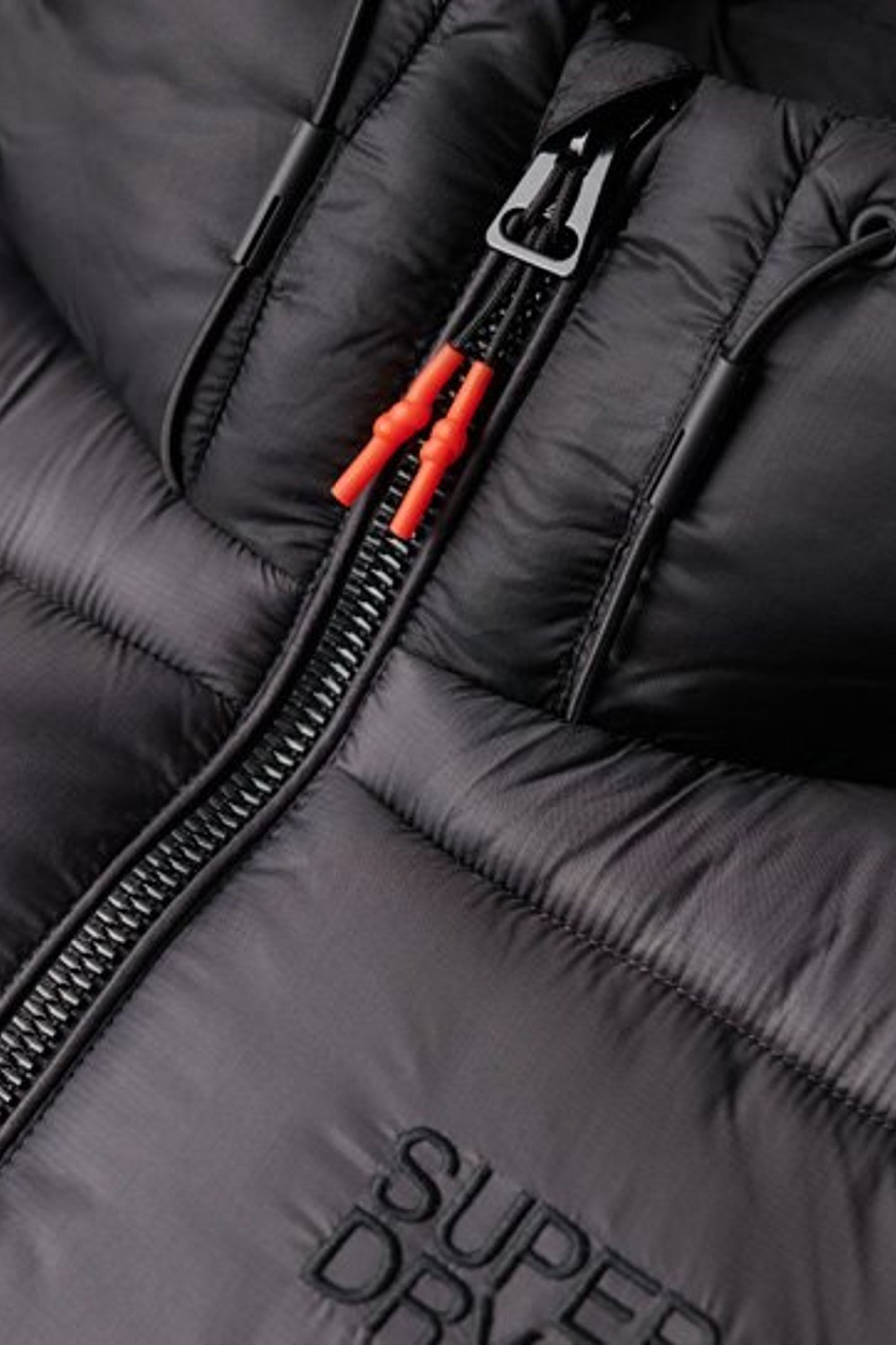 Superdry Hooded Colour Block Sports Puffer Coat Jacket