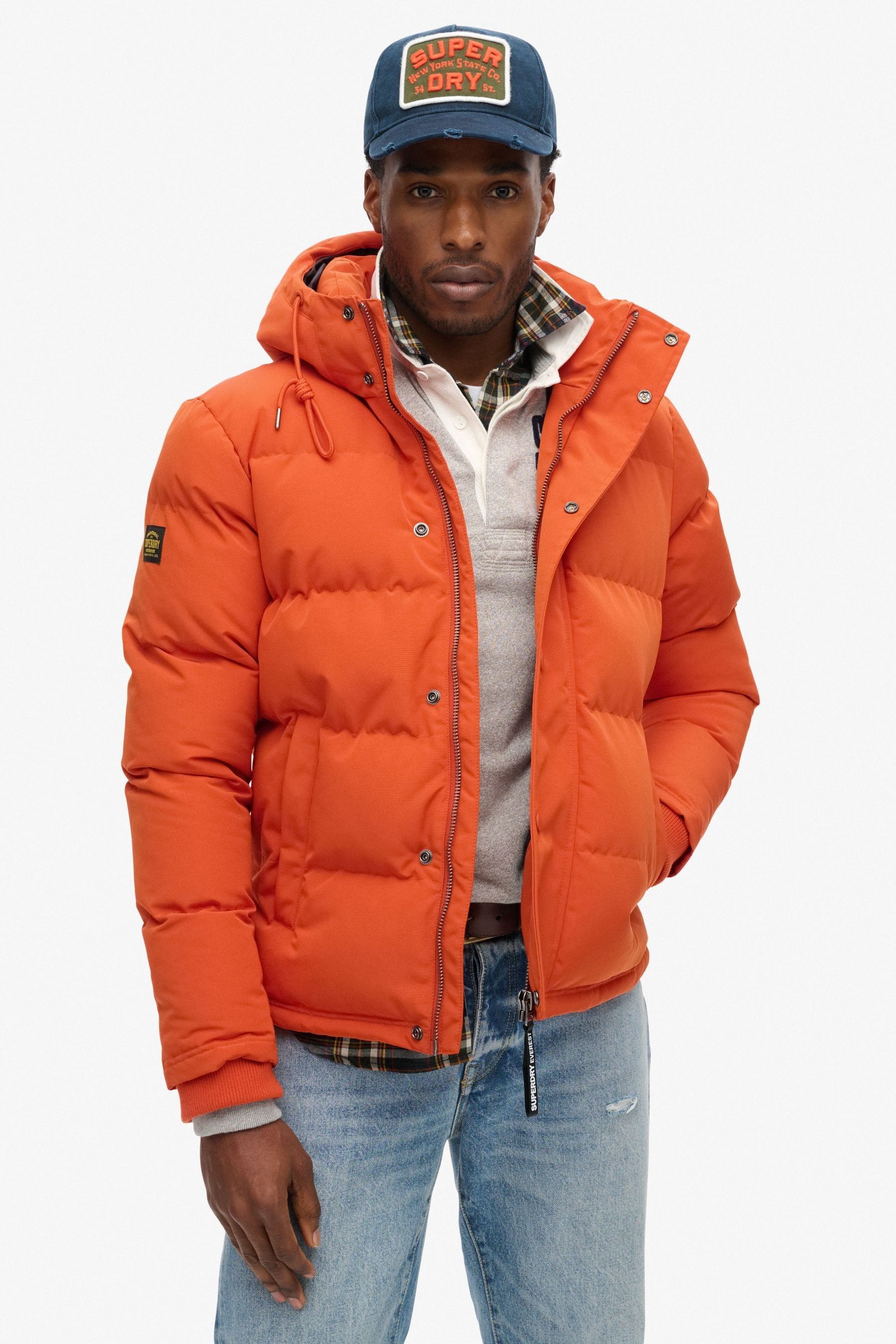 Buy Superdry Orange Everest Hooded Puffer Jacket from Next United Arab Emirates