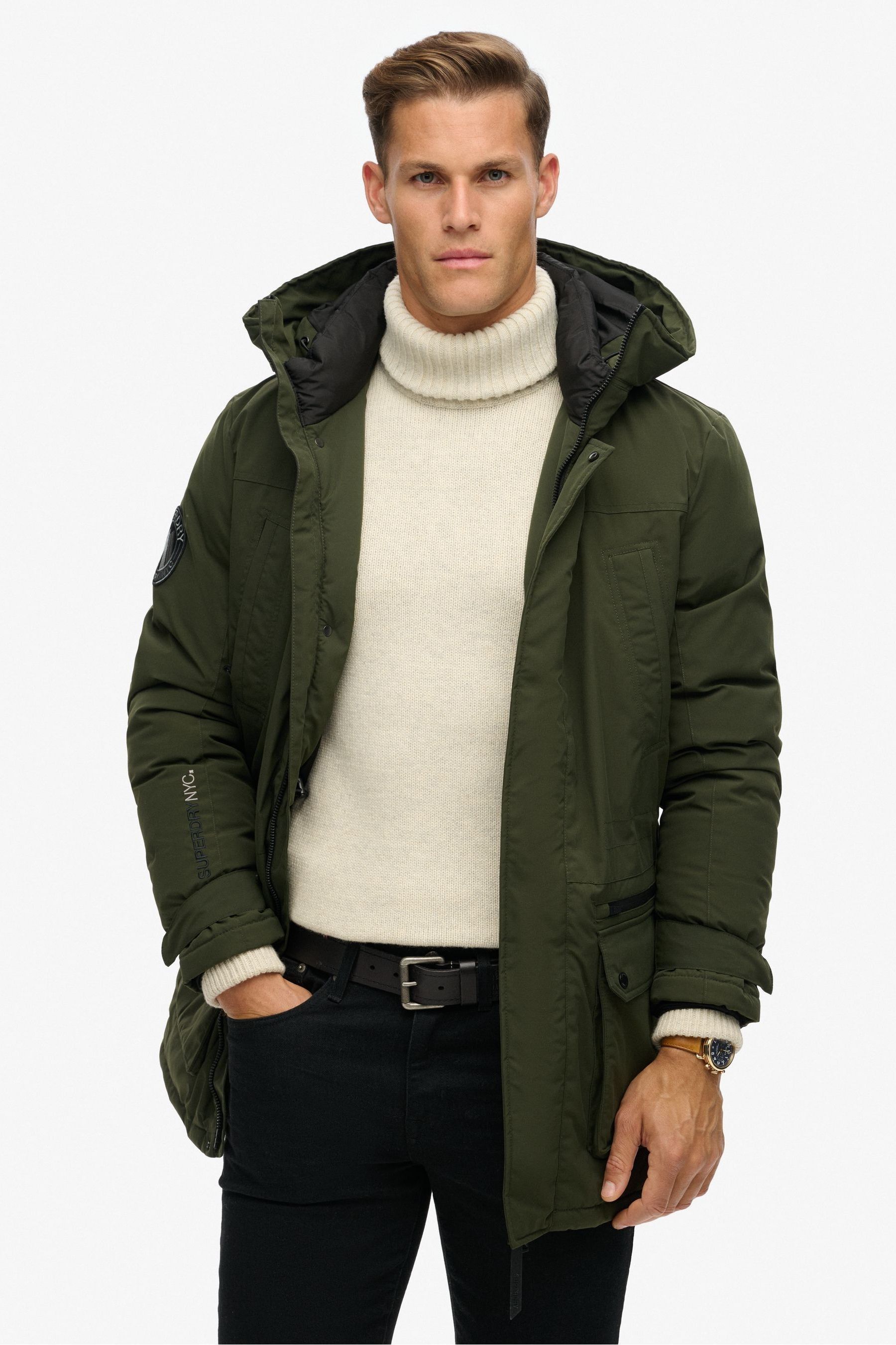 Superdry coat green new arrivals