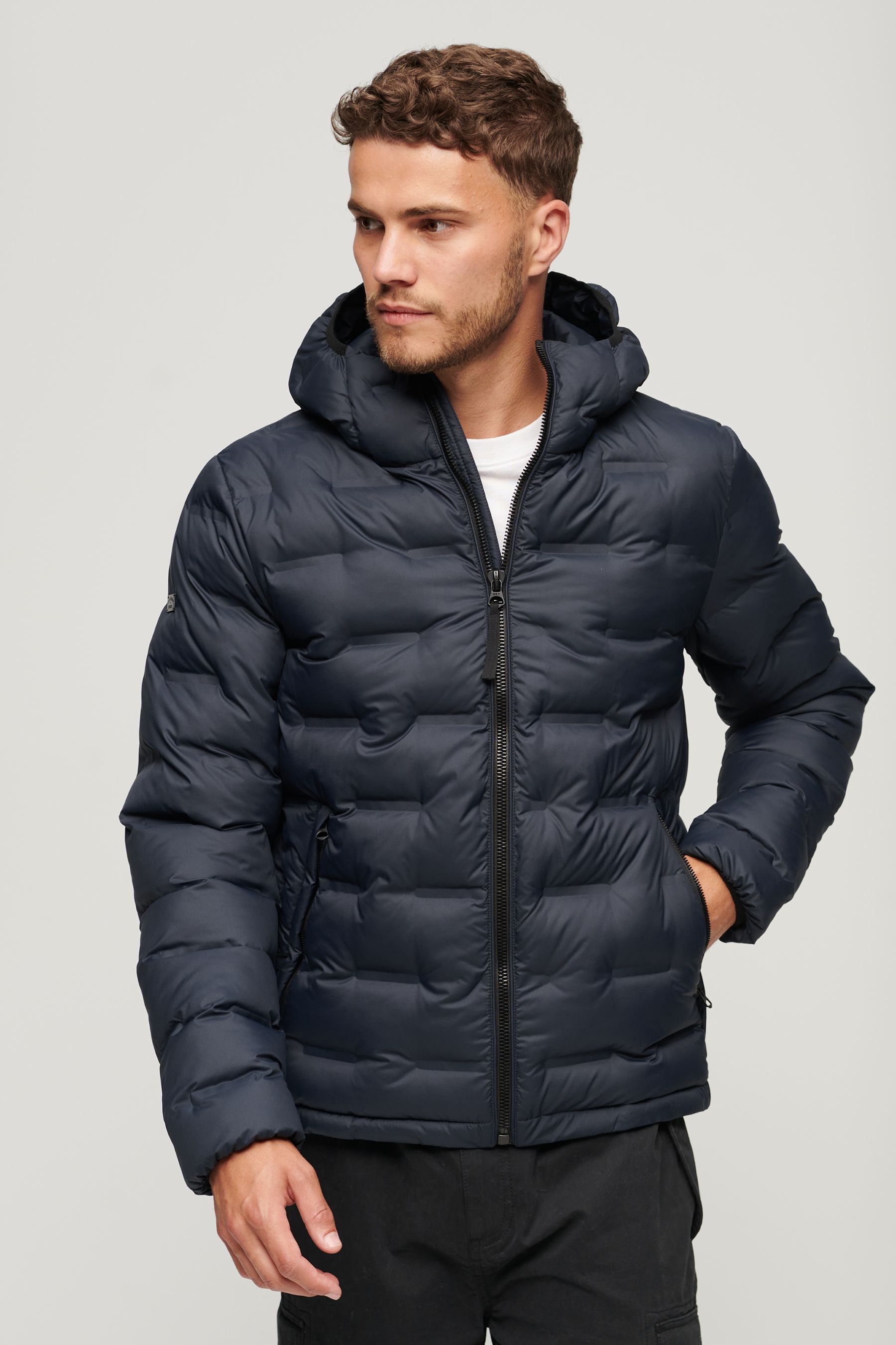 Superdry blue jacket on sale