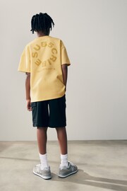 Yellow Buttermilk Subscribe BackPrint Relaxed Fit Heavyweight Short Sleeve T-Shirt (3-16yrs) - Image 2 of 6