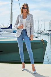 Sosandar Grey Dogtooth Blazer - Image 4 of 5