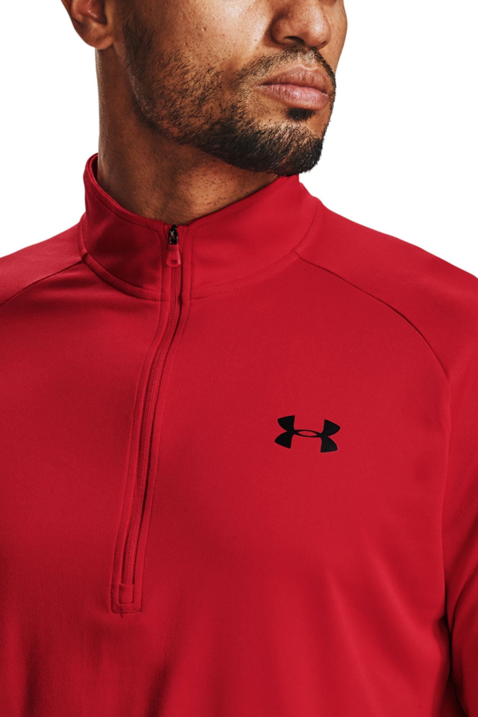Under Armour Red Under Armour Red Tech 2.0 1/2 Zip Top - Image 4 of 6