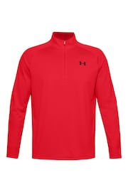 Under Armour Red Under Armour Red Tech 2.0 1/2 Zip Top - Image 5 of 6