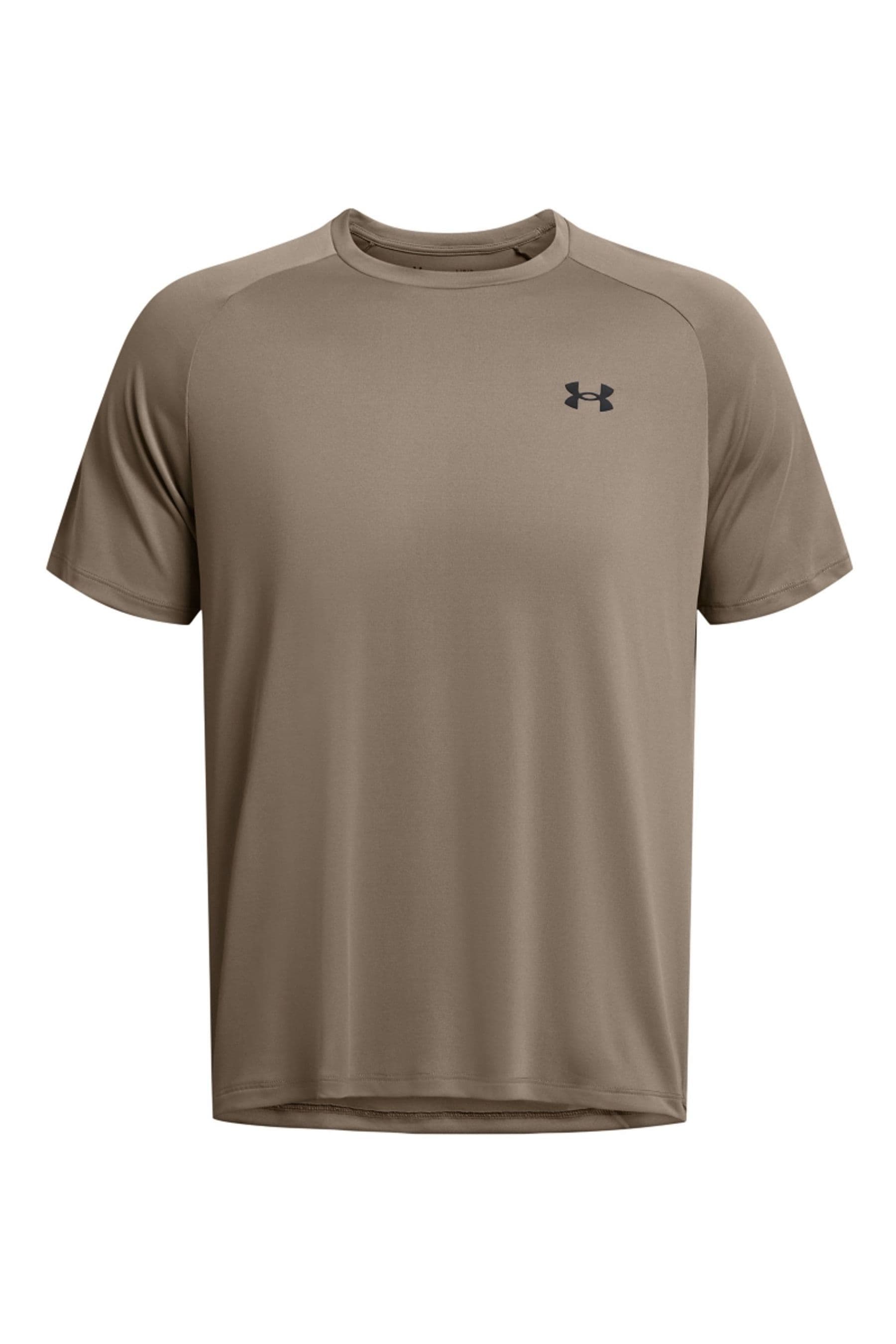 Brown under armour shirt cheap