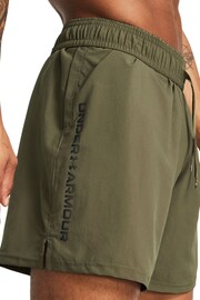 Under Armour Green Under Armour Green Woven Wordmark Shorts - Image 4 of 4