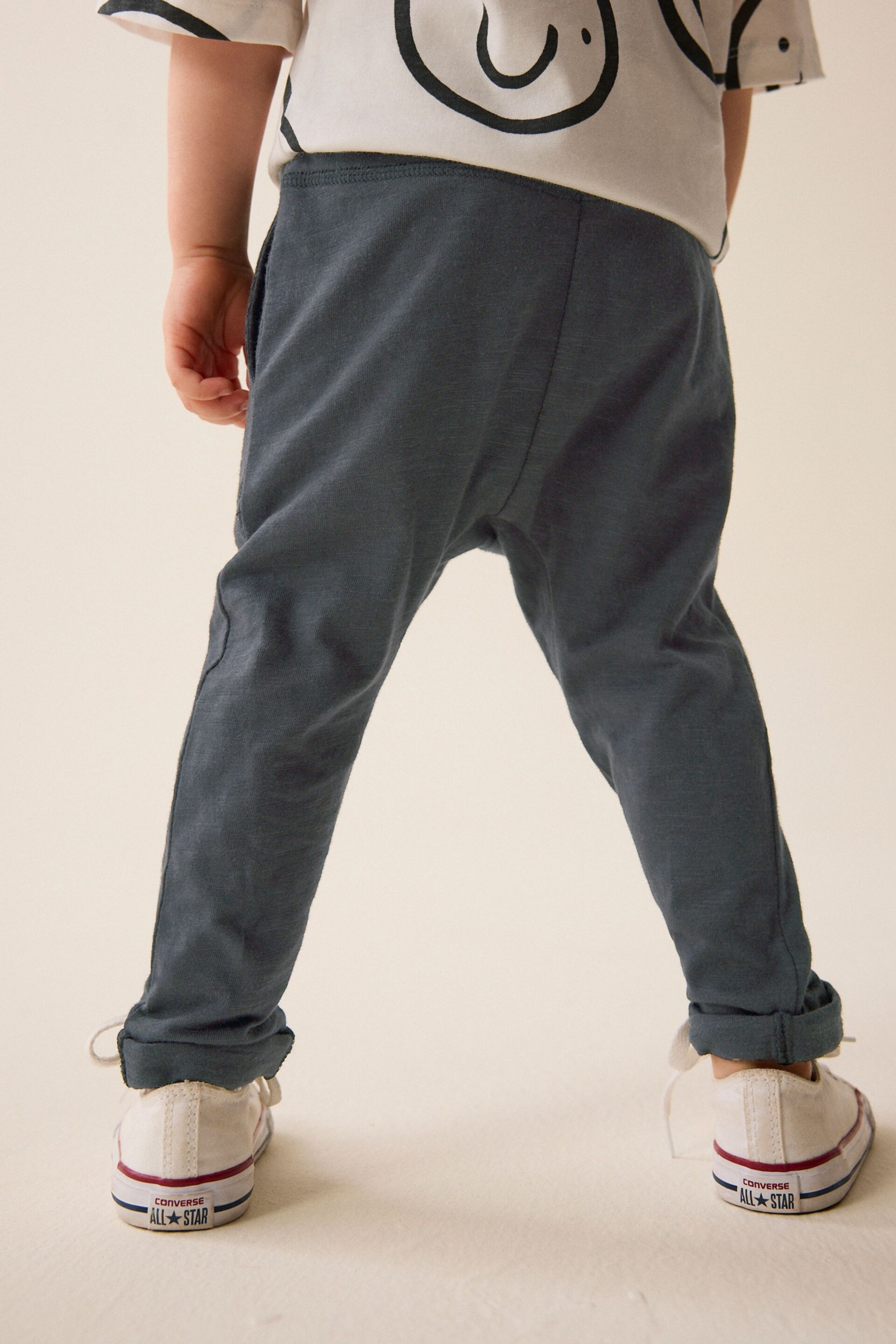 Charcoal Grey Lightweight Jersey Joggers (3mths-7yrs) - Image 3 of 6