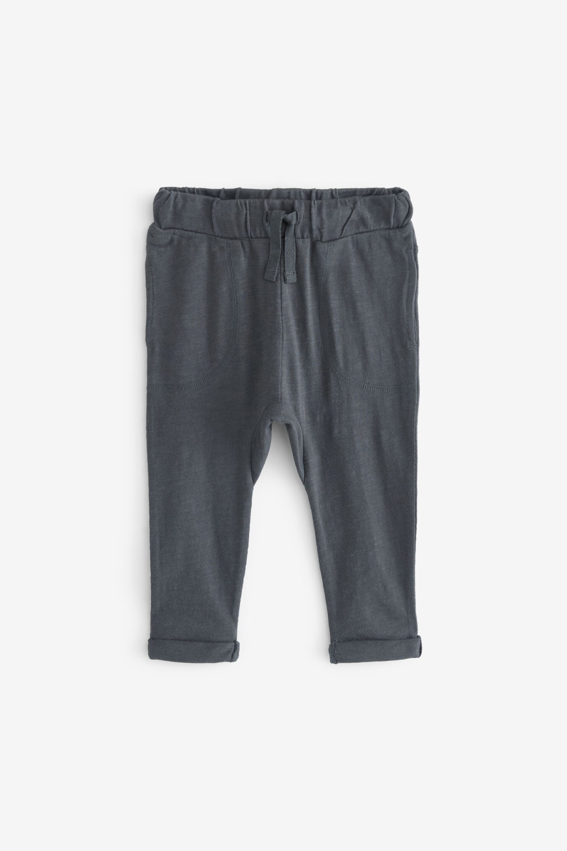 Charcoal Grey Lightweight Jersey Joggers (3mths-7yrs) - Image 5 of 6