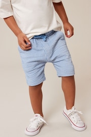 Monochrome Lightweight Stripe Jersey Shorts (3mths-7yrs) - Image 2 of 6