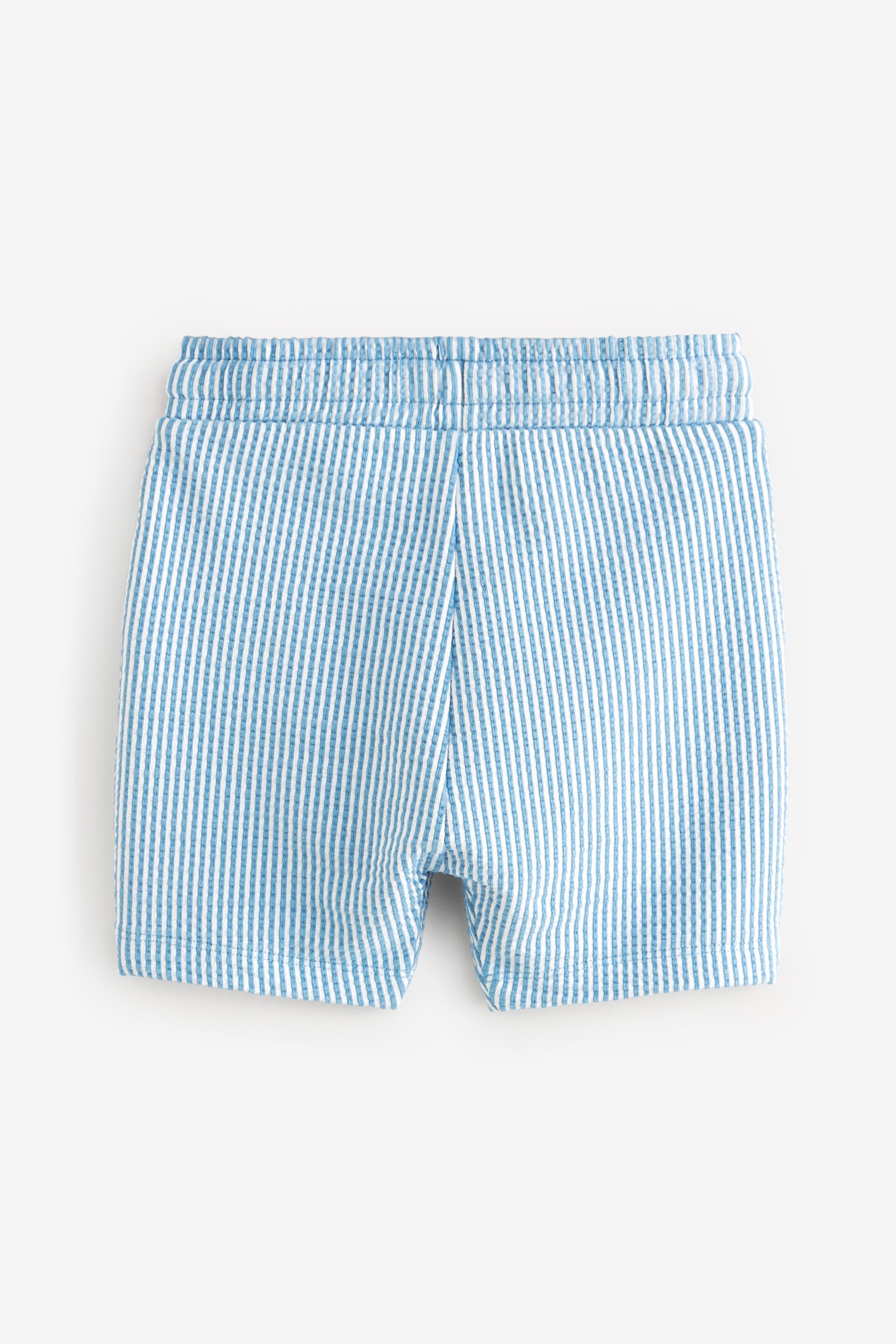 Blue Stripe Lightweight Jersey Shorts (3mths-7yrs) - Image 5 of 6