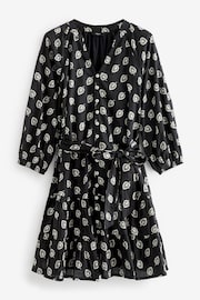 Black Belted Mini Dress - Image 4 of 5