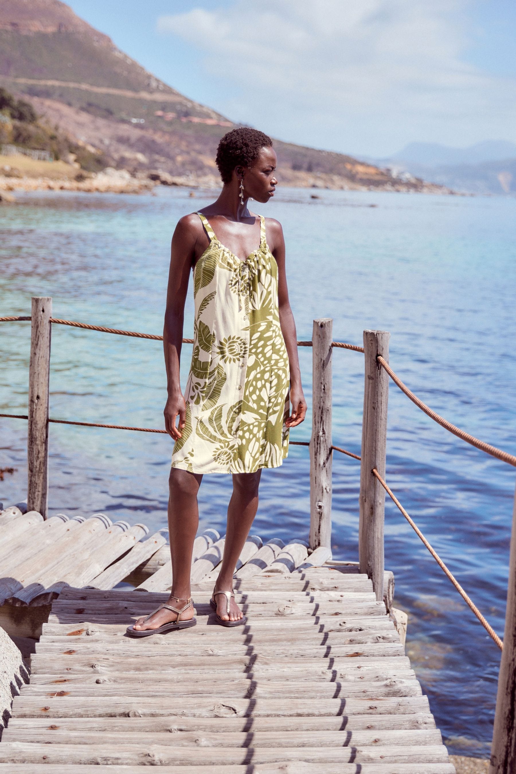 Front tie summer dress top