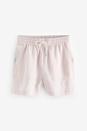 Natural 100% Linen Boy Shorts - Image 5 of 6
