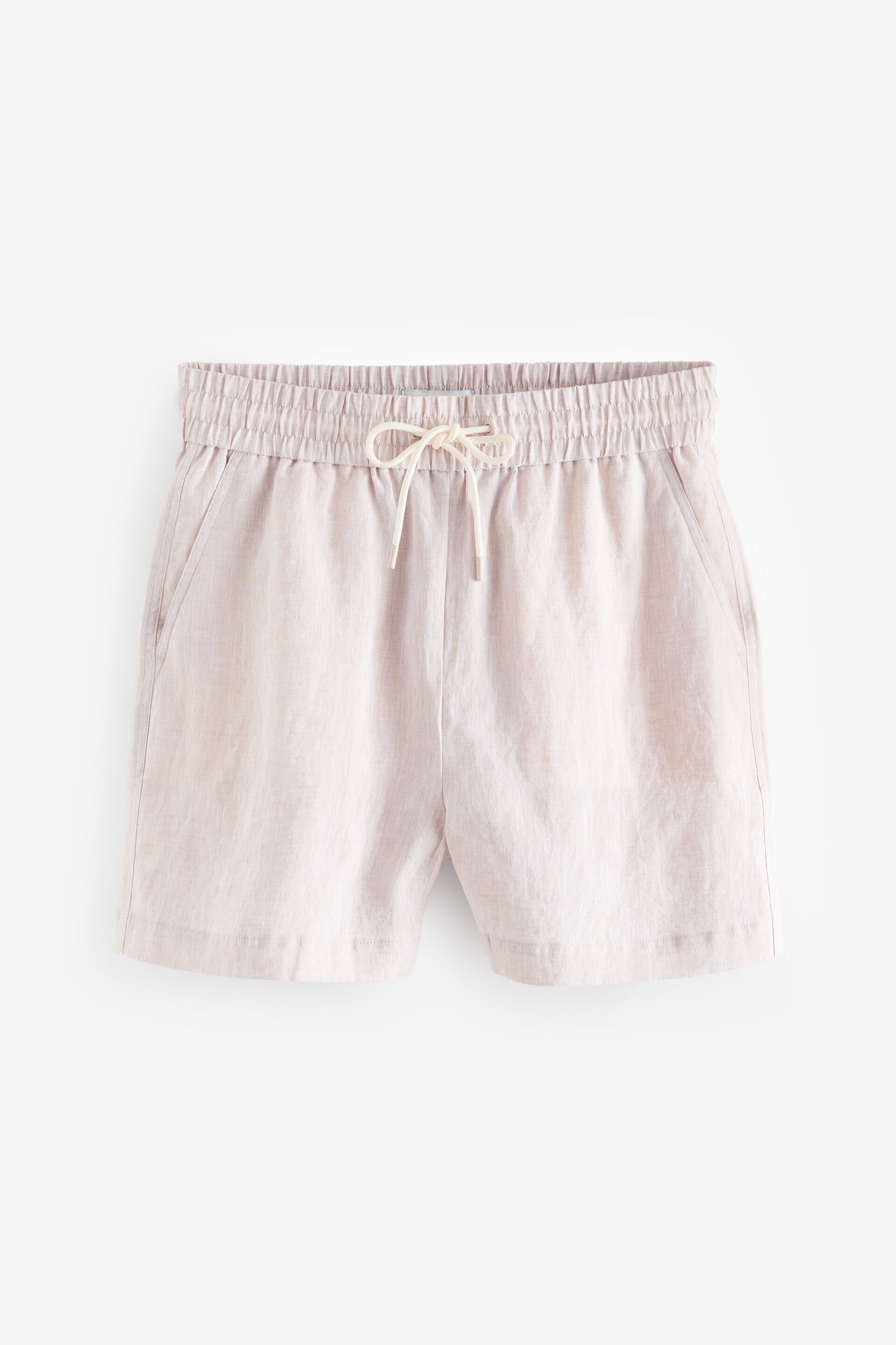 Natural 100% Linen Boy Shorts - Image 6 of 6