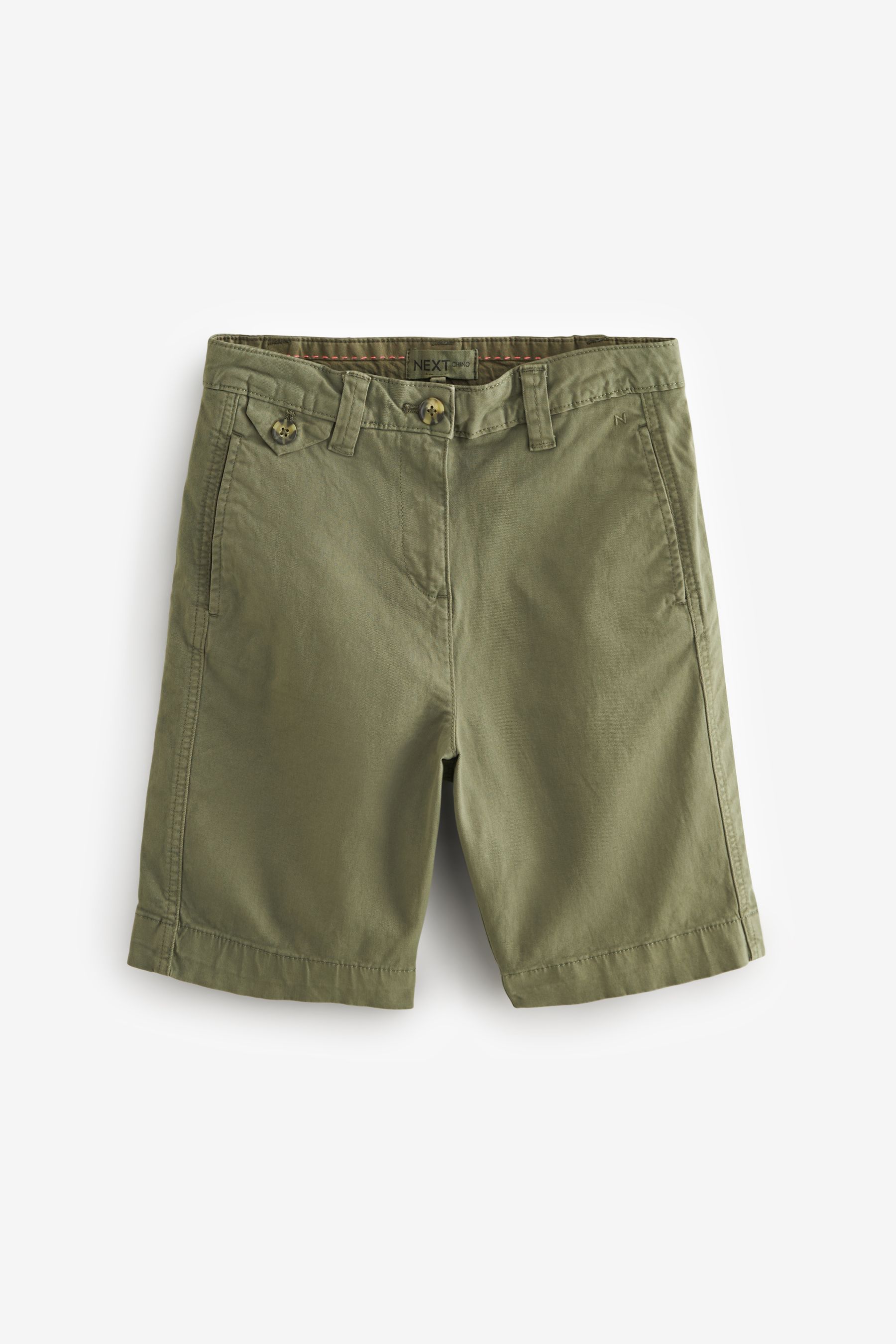 Khaki knee shorts discount