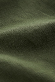 Khaki Green Linen Blend Knee Length Shorts - Image 5 of 5