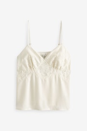 B by Ted Baker Bridal Satin Cami Ivory White Pyjamas Set - Image 10 of 13