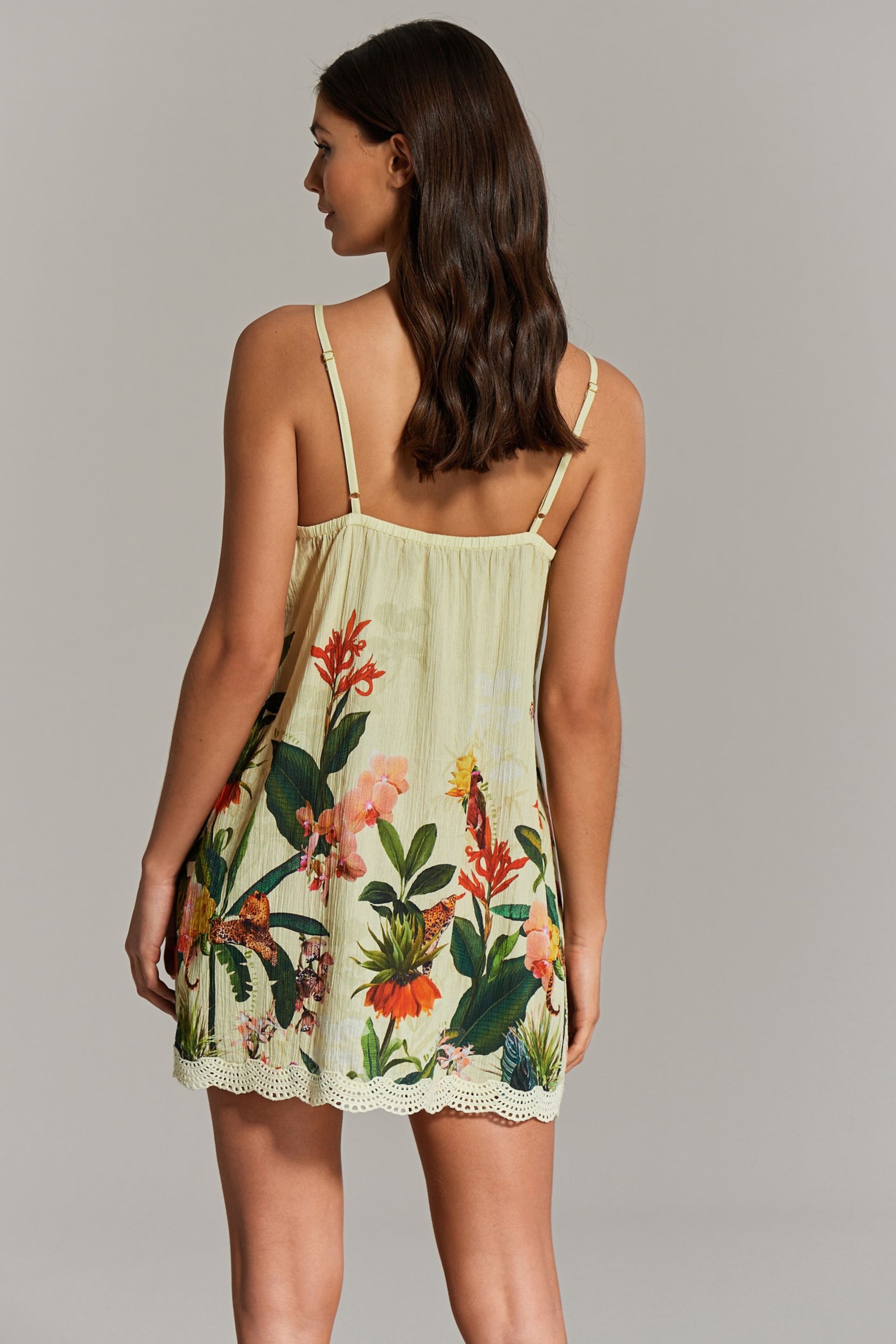 B by Ted Baker Yellow Cotton Slip - Image 3 of 6