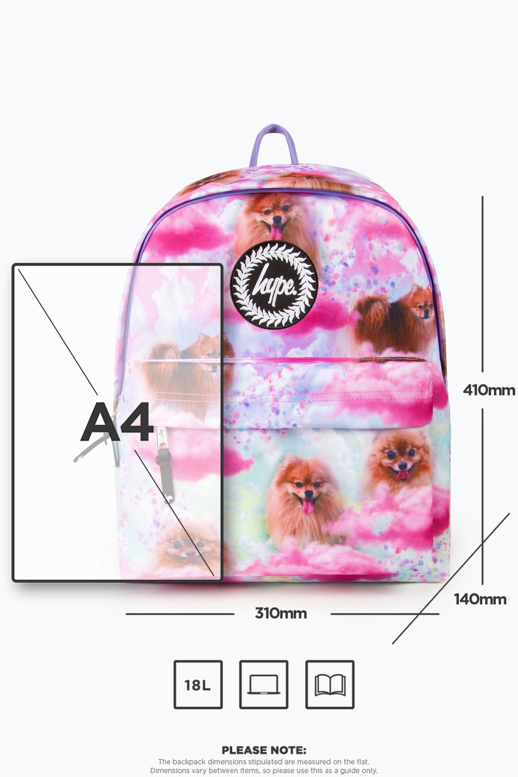 Buy Hype. Girls Pink Heart Backpack from Next Luxembourg