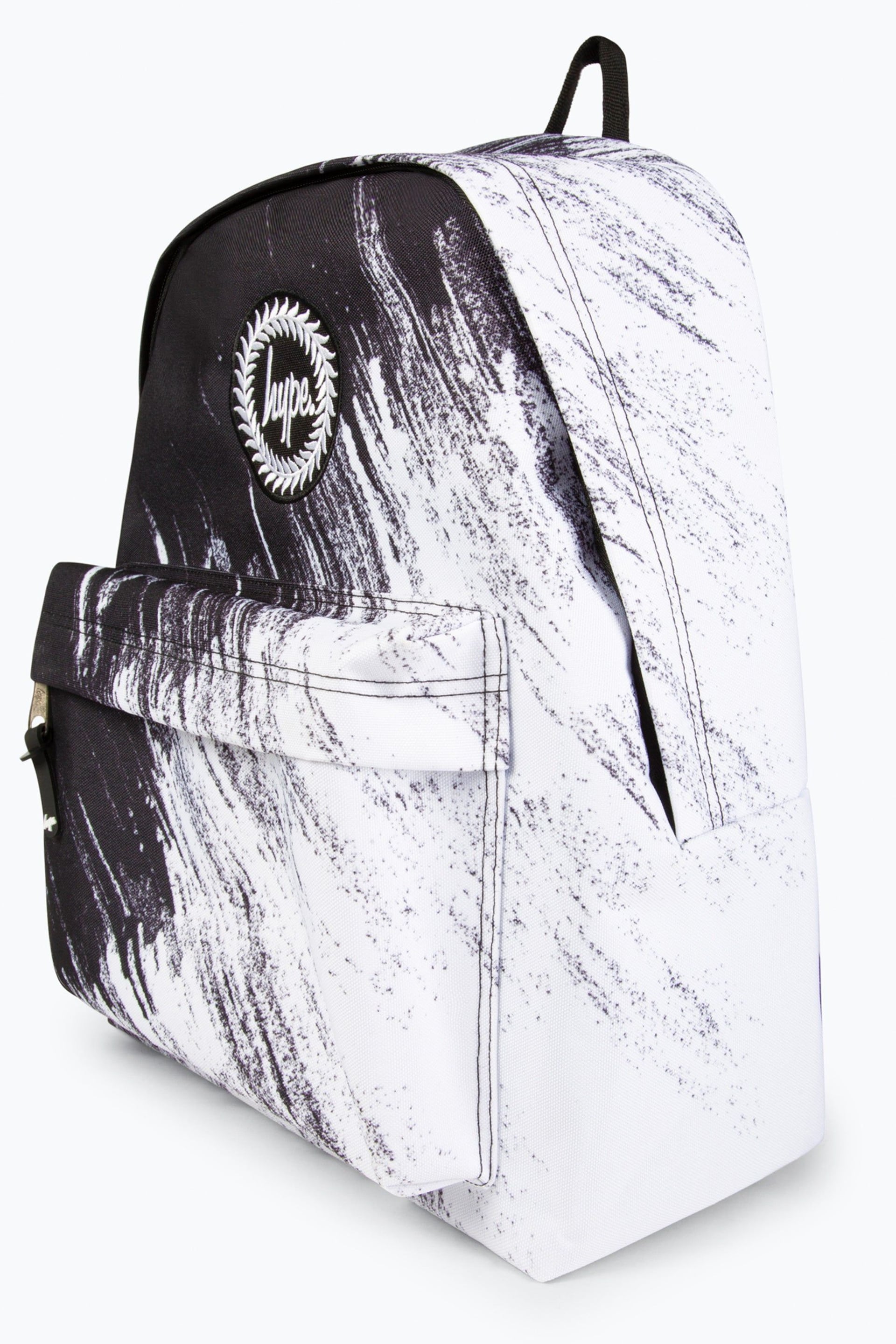 Hype. Boys White Scratch Black Backpack - Image 5 of 11