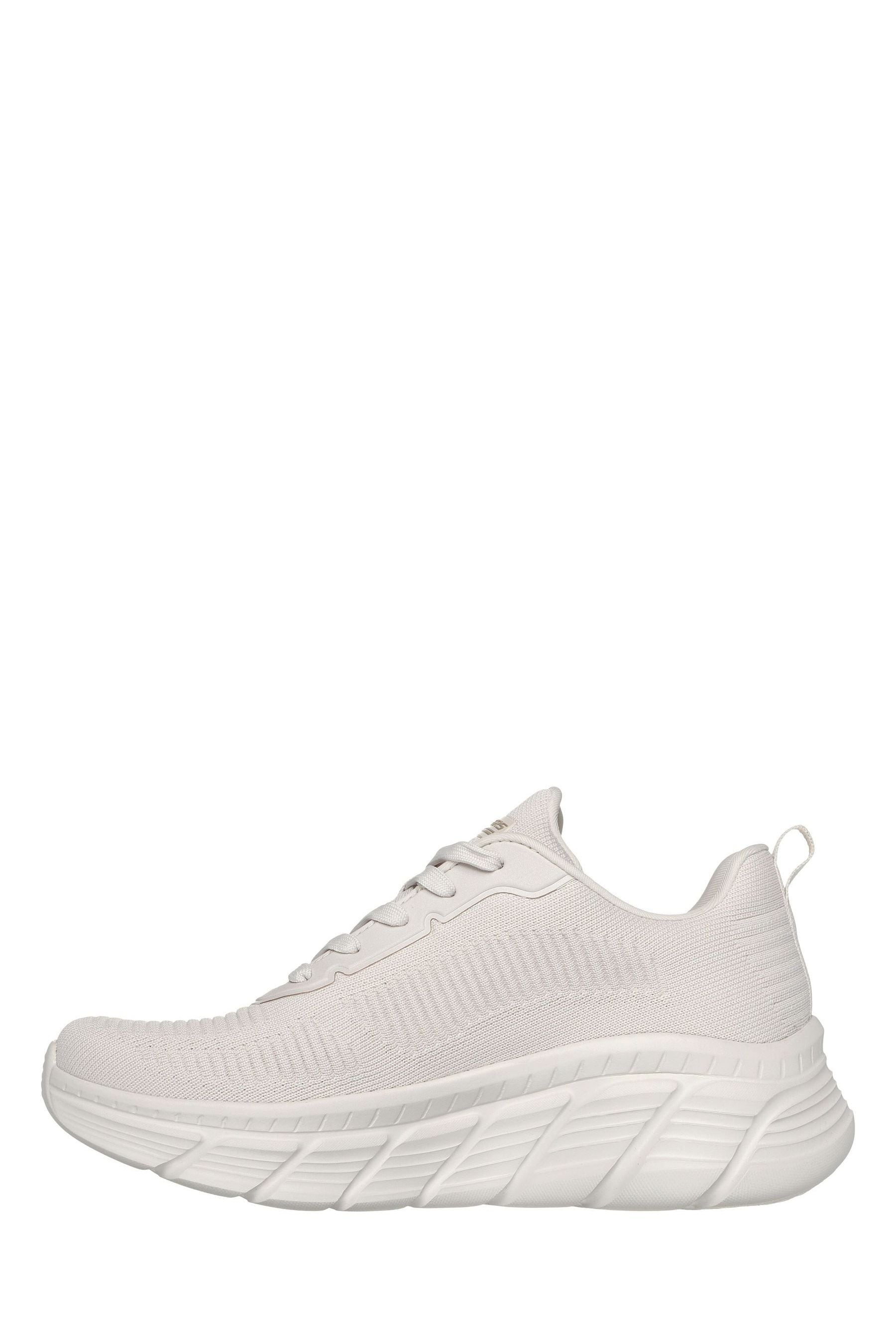 Skechers Cream Womens Bobs B Flex Hi Flying Trainers