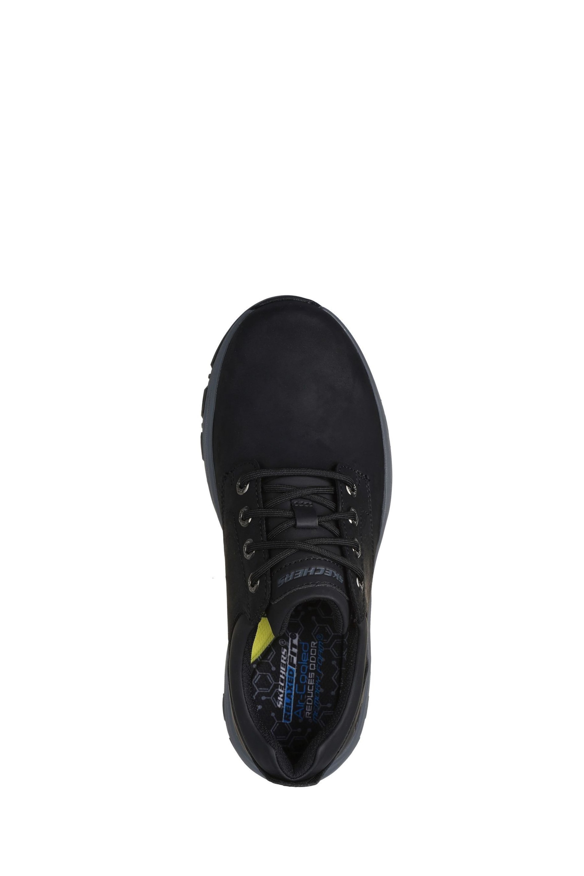 Skechers Black Knowlson Leland Lace-Up Shoes - Image 5 of 5