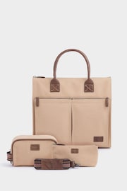 OSPREY LONDON The Maverick Canvas and Leather Cabin Bag with Washbag - Image 3 of 6