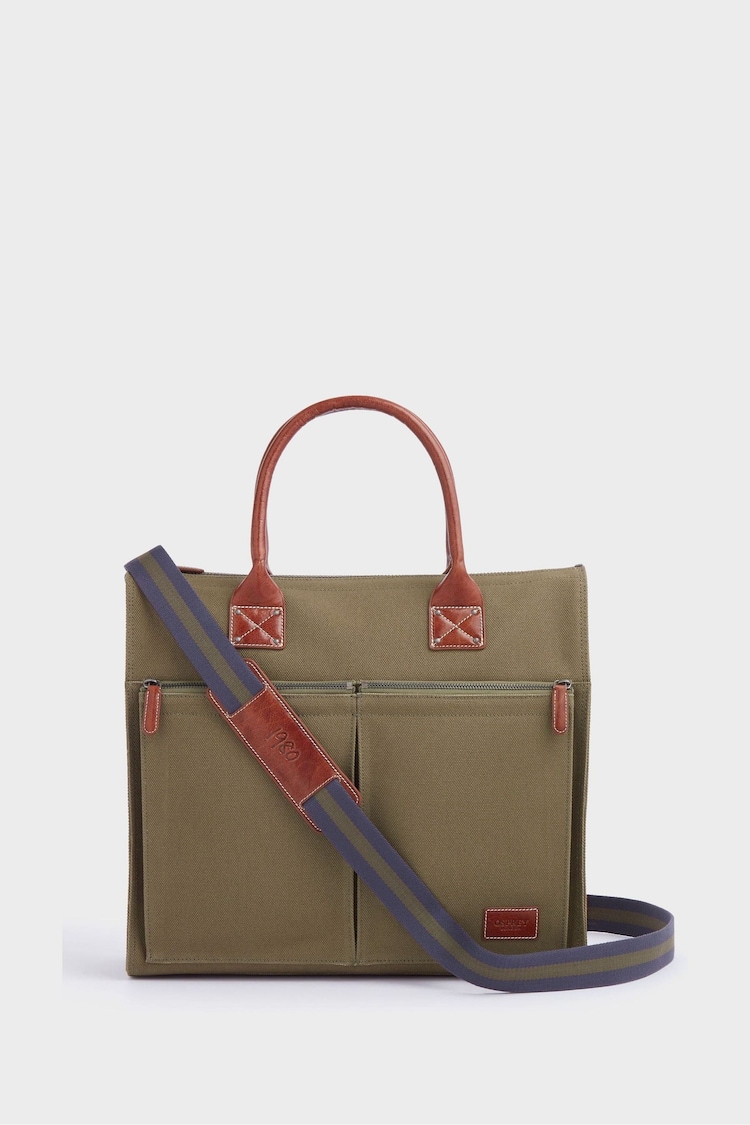 OSPREY LONDON The Maverick Canvas and Leather Cabin Bag with Washbag - Image 1 of 6